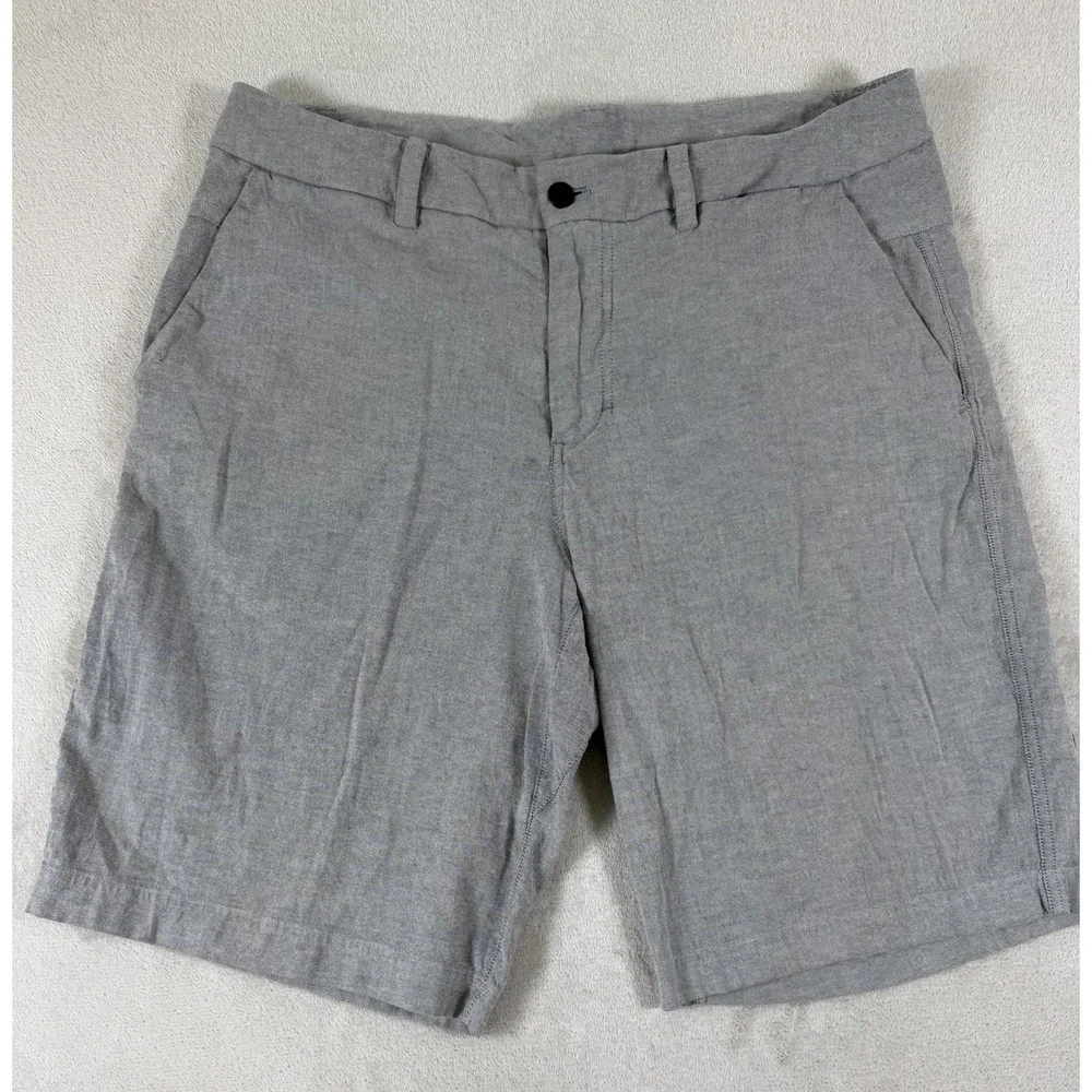 Lululemon Commission Shorts Men's 38 Gray Casual Performance Shorts